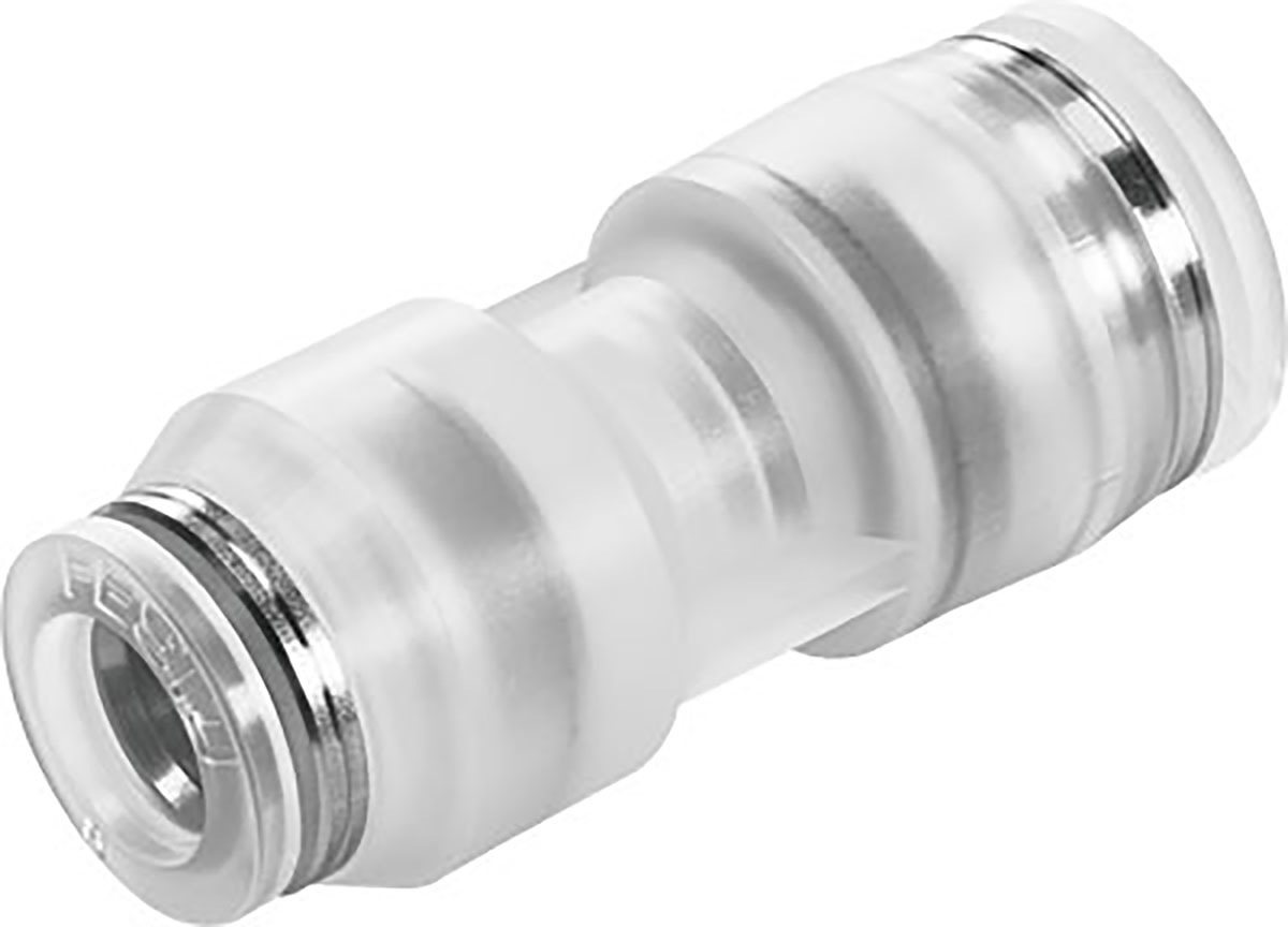 Festo NPQP Series Reducer Nipple, Push In 6 mm to Push In 4 mm, Tube-to-Tube Connection Style, 133096