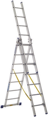 Zarges Aluminium Combination Ladder 21 steps 5m open length