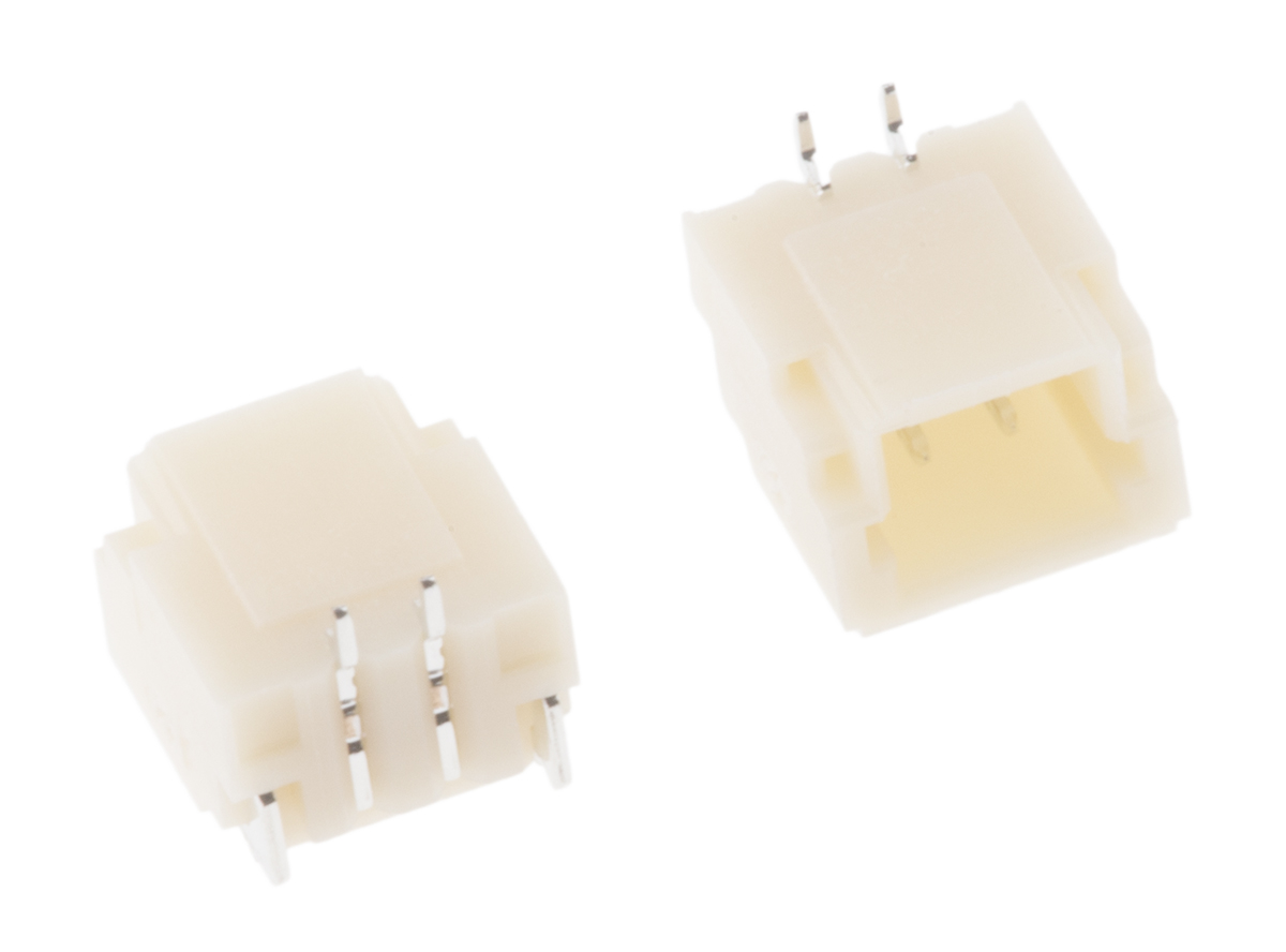 JST SH Series Straight Surface PCB Header, 2 Contact(s), 1 mm Pitch, 1 Row, Shrouded