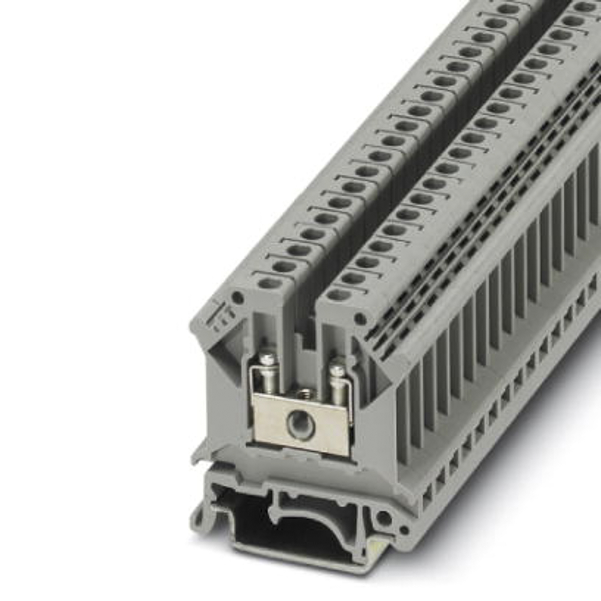 Phoenix Contact UK 5 Series Grey Feed Through Terminal Block, Single-Level, Screw Termination