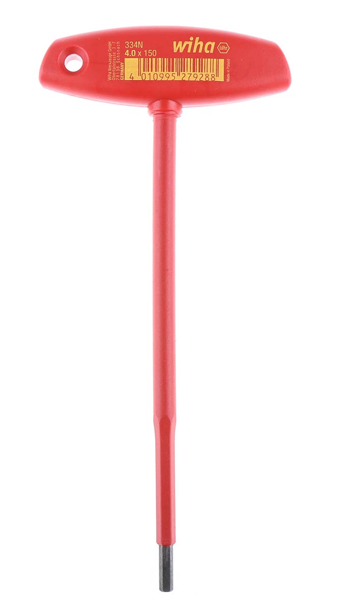 Wiha T Shape Metric Hex Key, 4mm