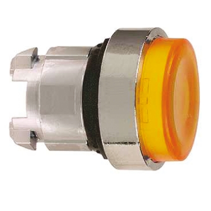 Schneider Electric Harmony XB4 Series Orange Illuminated Maintained Push Button Head, 22mm Cutout, IP67, IP69K