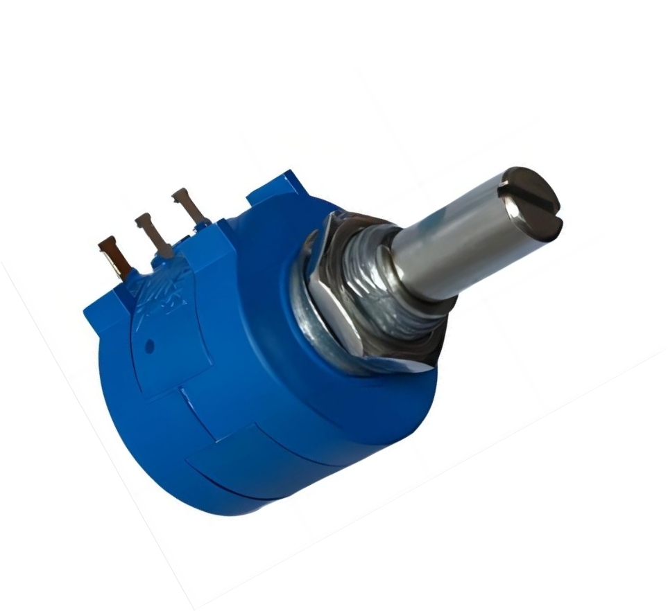 RS PRO 100kΩ Rotary Potentiometer 10-Turns 1-Gang Bushing Mount