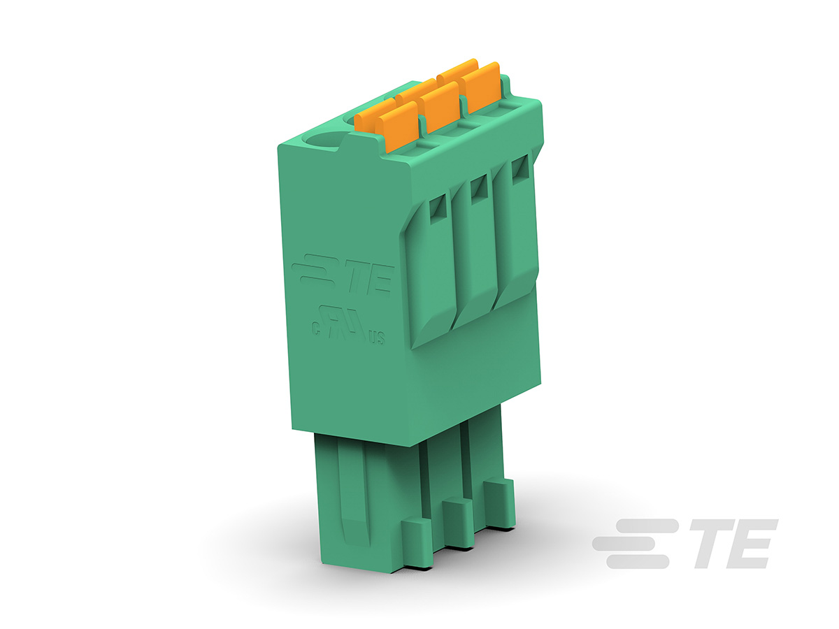 TE Connectivity Pluggable Terminal Block, 14-Contact, 3.5 mm Pitch, 1-Row