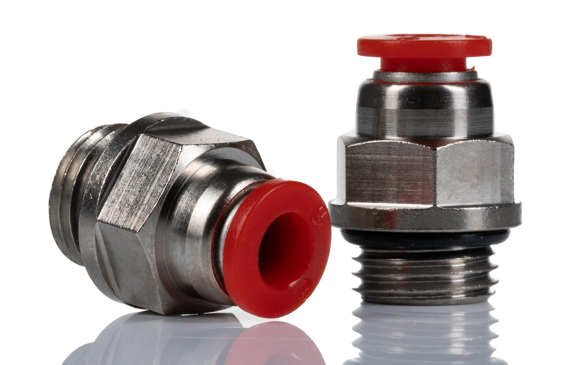 Norgren Pneufit C Series Straight Fitting, G 1/4 Male to Push In 6 mm, Threaded-to-Tube Connection Style, C02250628