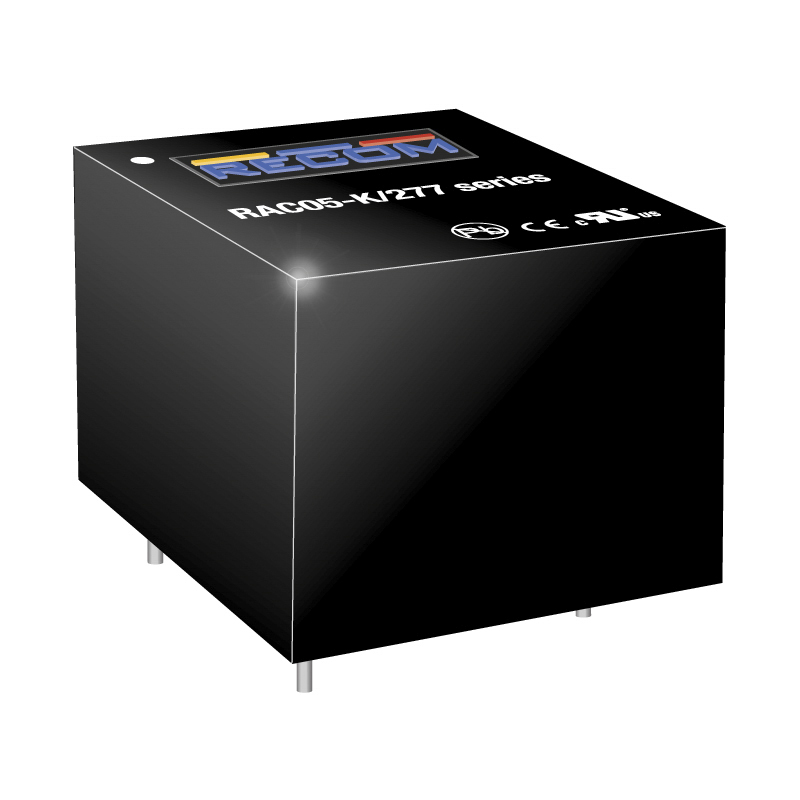 Recom Switching Power Supply, RAC05-05SK/277, 5V dc, 1A, 5W, 1 Output, 85 → 305V ac Input Voltage