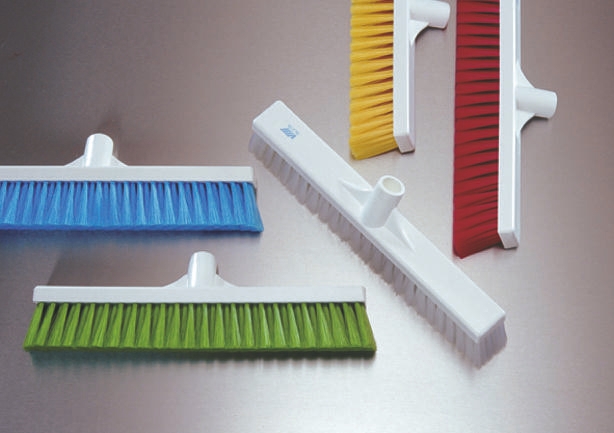 Vikan Broom, Yellow With PET Bristles for General Purpose