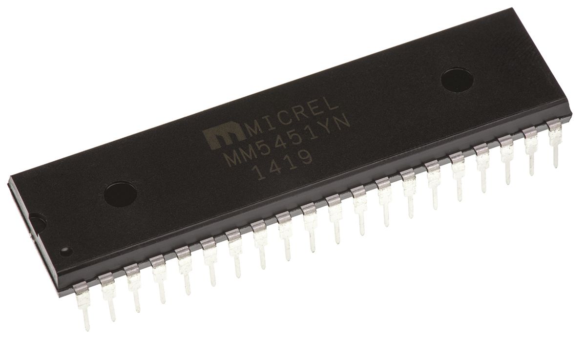 Microchip MM5451YN PDIP Display Driver, 40 Pin, 5 V, 9 V
