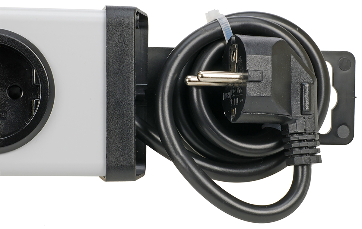 Bodo Ehmann Type F - German Schuko 8 Gang Power Distribution Unit, 1.5m Cable, 16A, 250 V ac