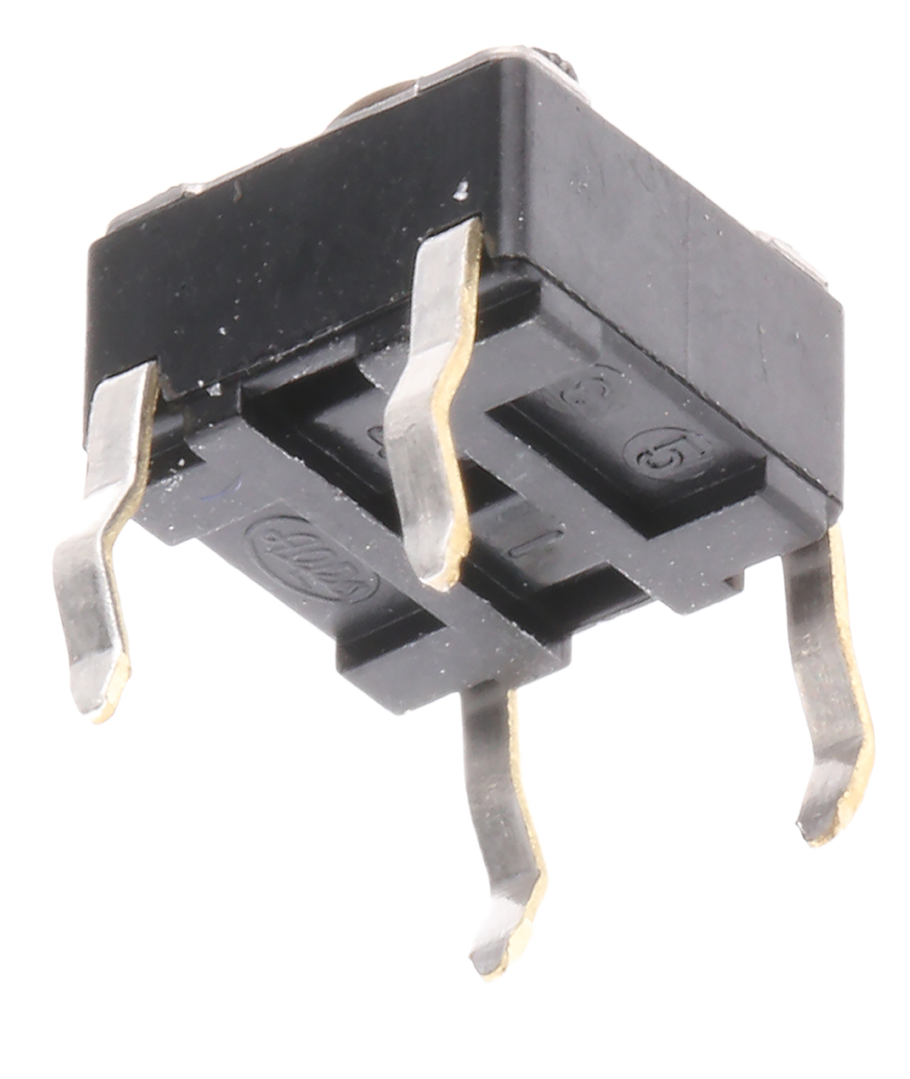 Alps Alpine Grey Stem Tactile Switch, SPST 50 mA @ 12 V dc 5mm Surface Mount