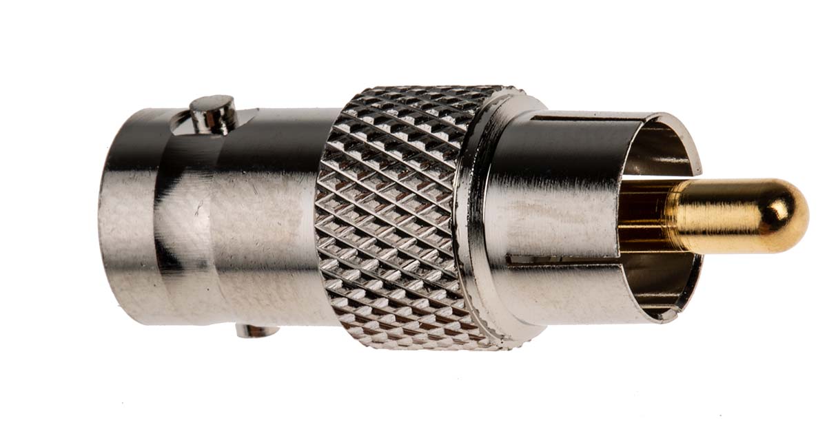RS PRO AV Adapter, Male RCA to Female BNC