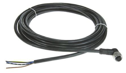 Telemecanique Sensors Female 8 way M12 to Unterminated Sensor Actuator Cable, 5 m