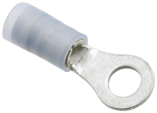 Molex, Avikrimp Insulated Ring Terminal, M4 (#8) Stud Size, 1mm² to 2.5mm² Wire Size