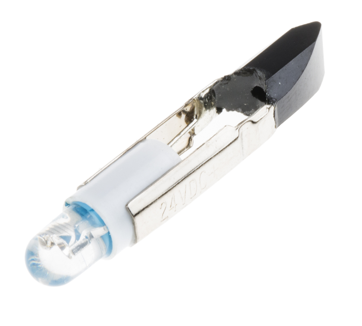 RS PRO Blue LED Indicator Lamp, 24V ac/dc, Telephone Slide Base, 5.5mm Diameter, 1200mcd