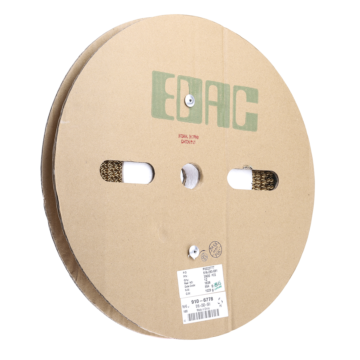EDAC, 516 Backplane Connector, Straight