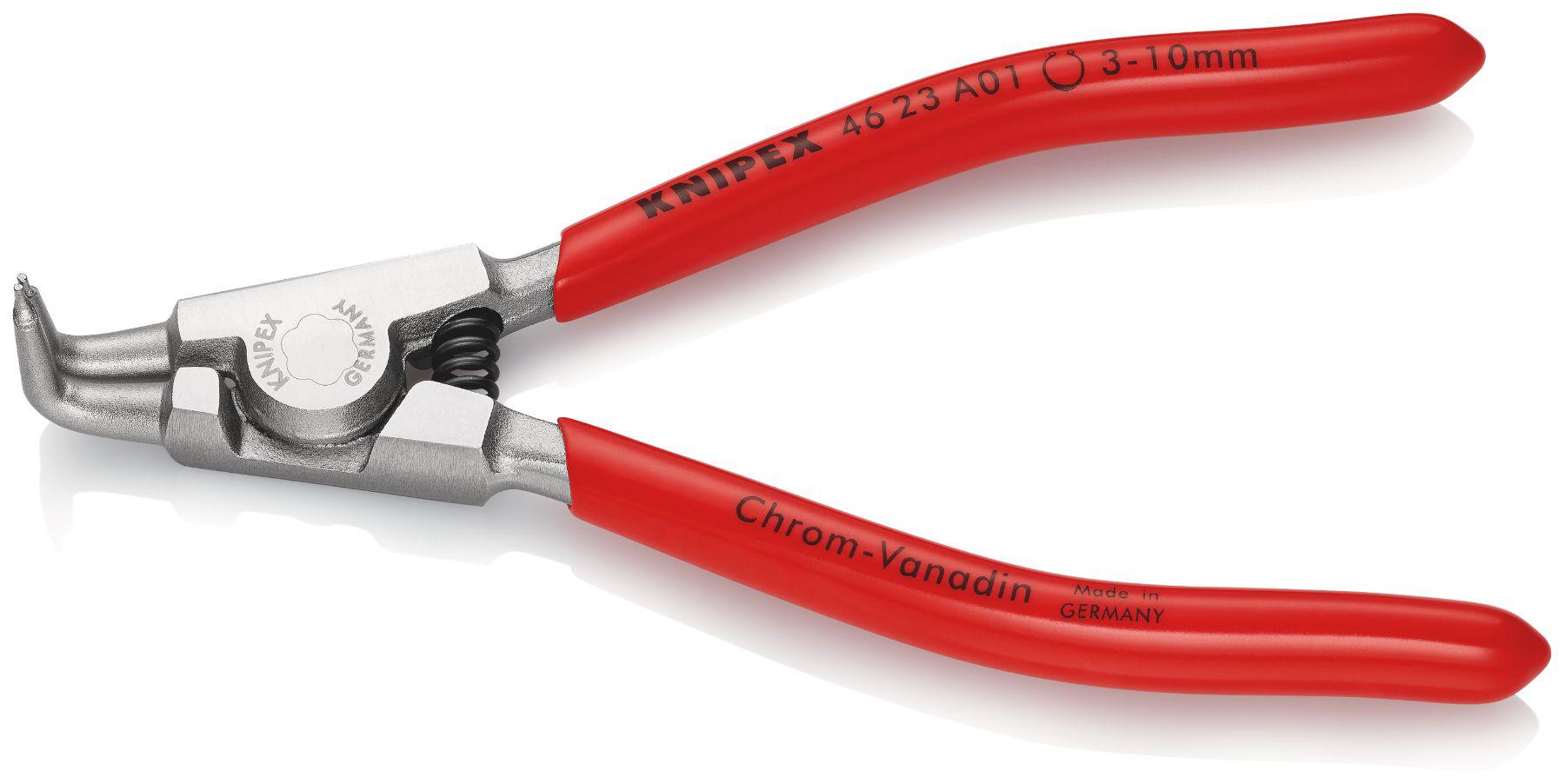 Knipex 46 23 A01 Circlip Pliers, 125 mm Overall, Angled Tip