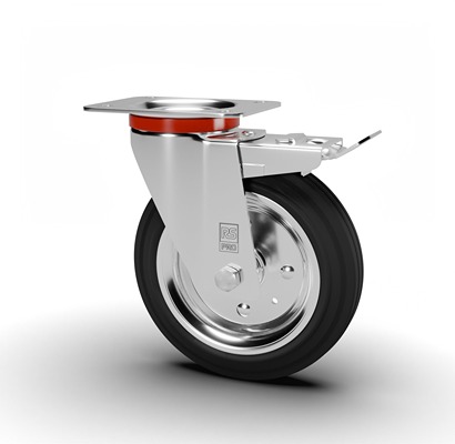 RS PRO Swivel Castor Wheel, 205kg Capacity, 200mm Wheel