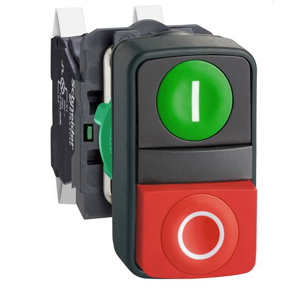 Schneider Electric XB5AL734 Series Push Button Switch, Push to Make, 300V, IP66, IP67, IP69, IP69K