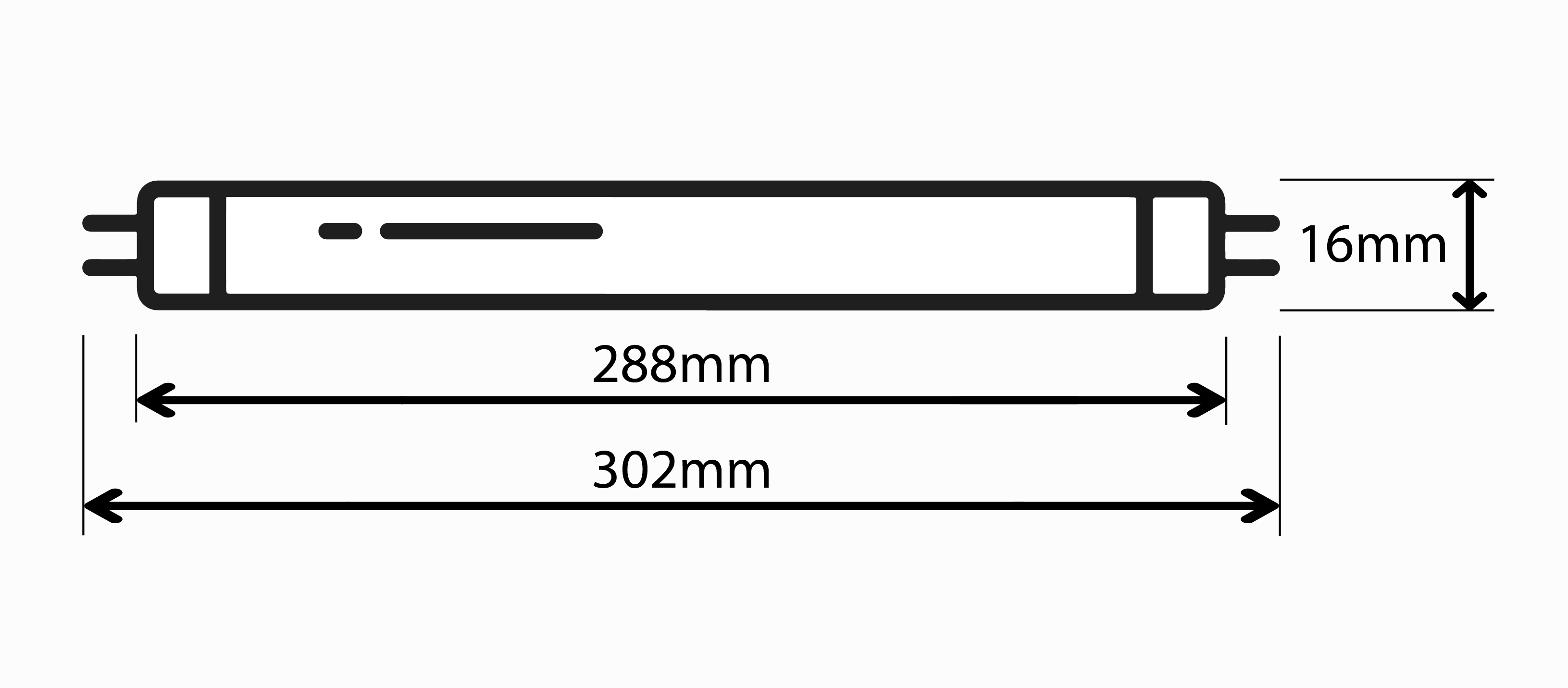 Bailey Electric & Electronics bv 8 W T5 Fluorescent Tube, 300mm, G5