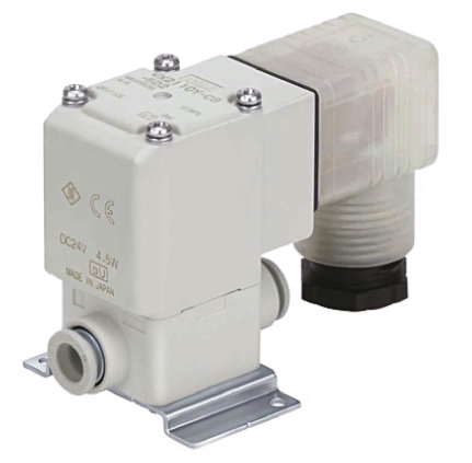 SMC Solenoid Valve VX210HG, 2 Port, NC, 24 V dc