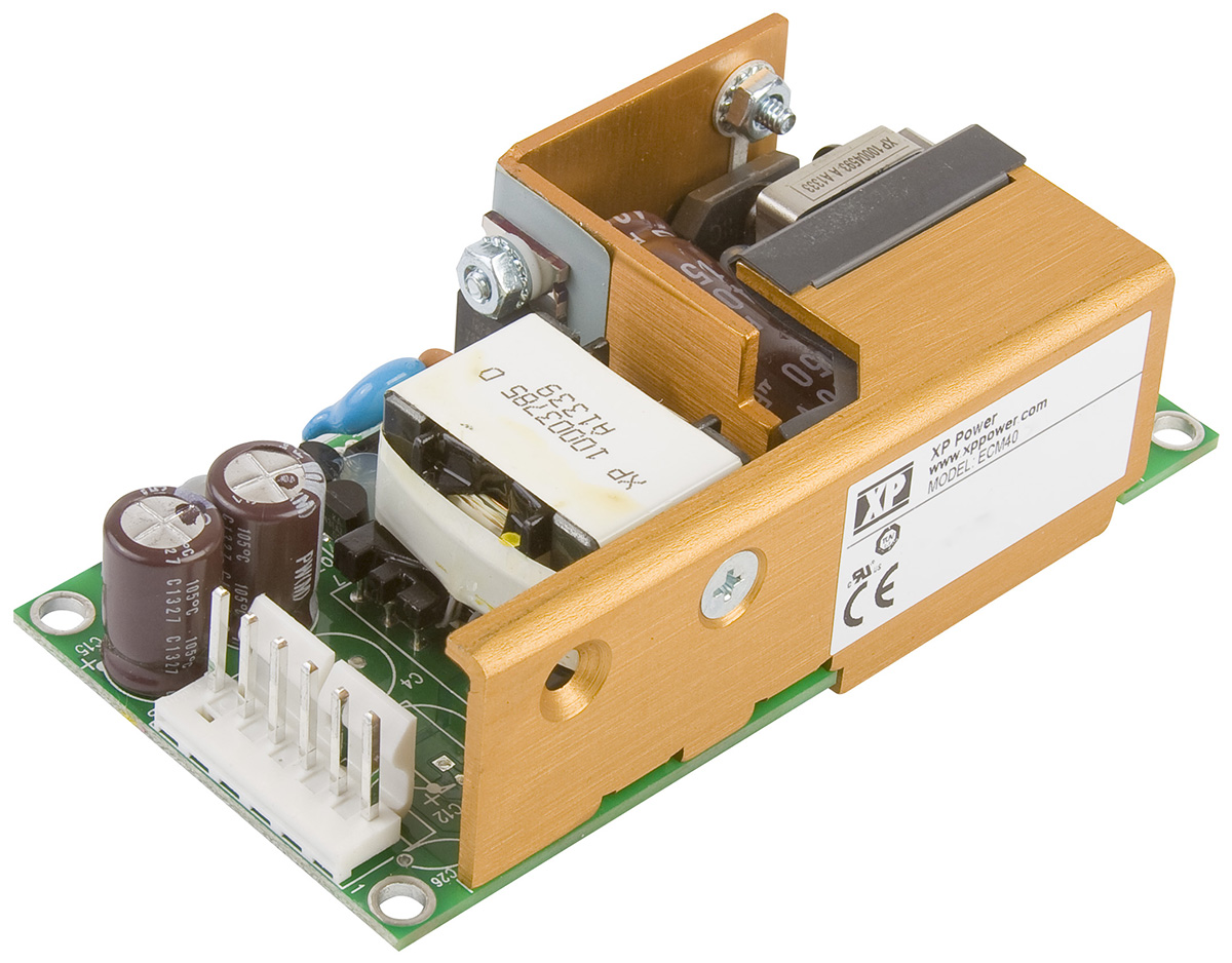XP Power Switching Power Supply, ECM40US09, 9V dc, 4.4A, 40W, 1 Output, 120 → 370 V dc, 90 → 264 V ac