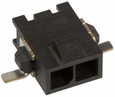 TE Connectivity Micro MATE-N-LOK Series PCB Header, 2 Contact(s), 3 mm Pitch, 1 Row, Shrouded