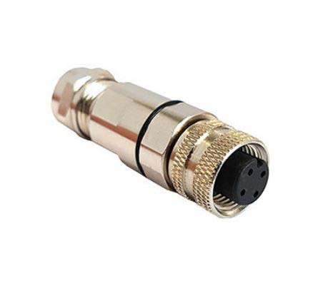 Bulgin Circular Connector, 8 Contacts, Panel, M12 Connector, Socket, Female, IP67, Buccaneer M12 Series