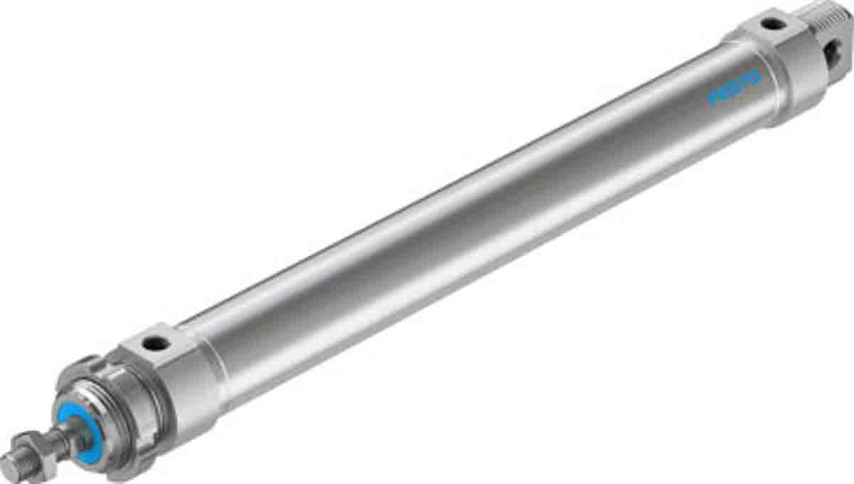Festo 250 mm Pneumatic Piston Rod Cylinder - 559303 DSNU Series, Double Acting Acting