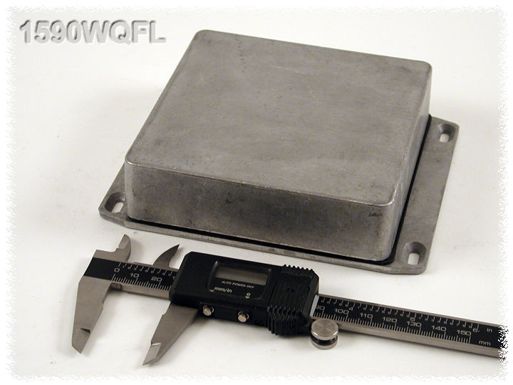 Hammond 1590 Series Die Cast Aluminium Enclosure, IP65, Flanged, 34 x 120 x 150mm
