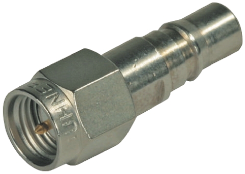 Huber+Suhner Straight 50Ω RF Adapter SMA Plug to QMA Socket 6GHz