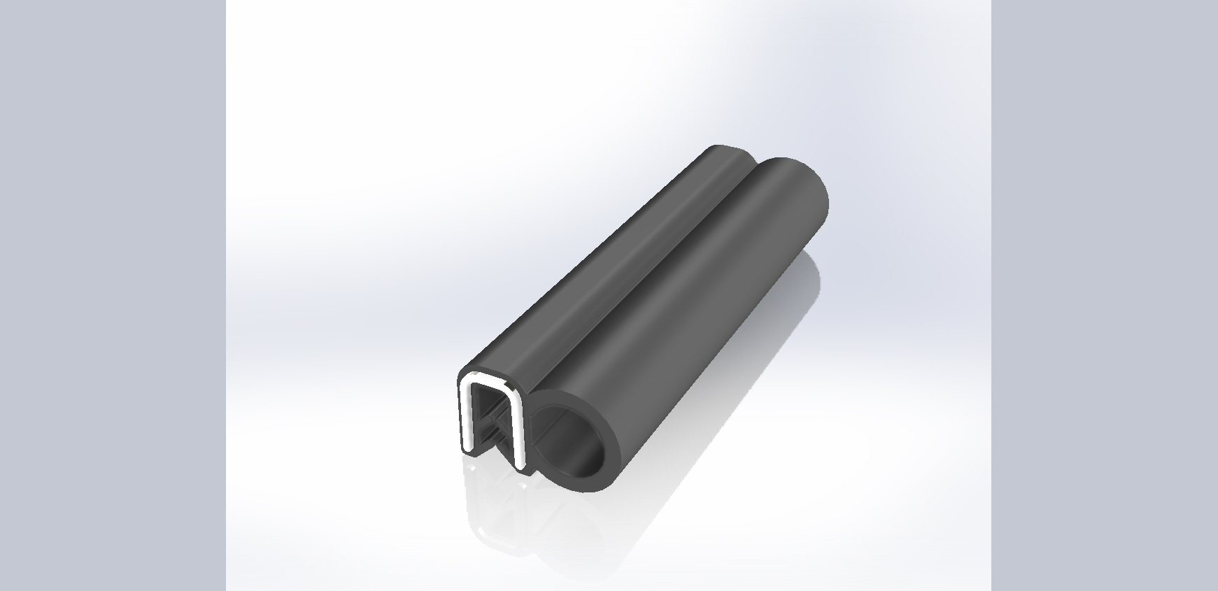 RS PRO Black EPDM  Edging Strip, 20m