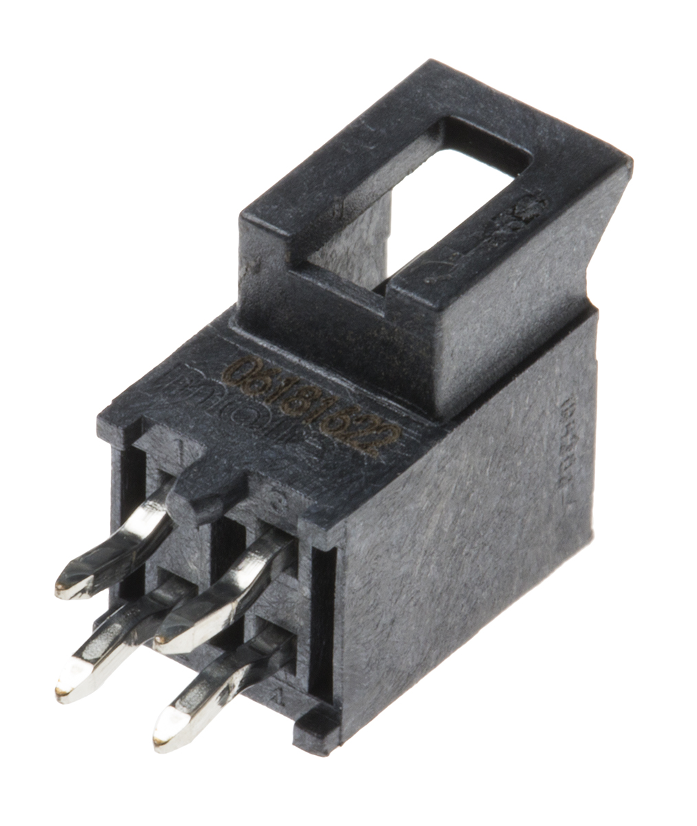 Molex Nano-Fit Series Straight Through Hole PCB Header, 4 Contact(s), 2.5 mm Pitch, 2 Row, Shrouded