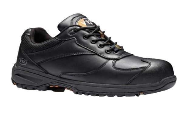 V12 Footwear Men's Black Safety Trainers, UK 9, EU 43
