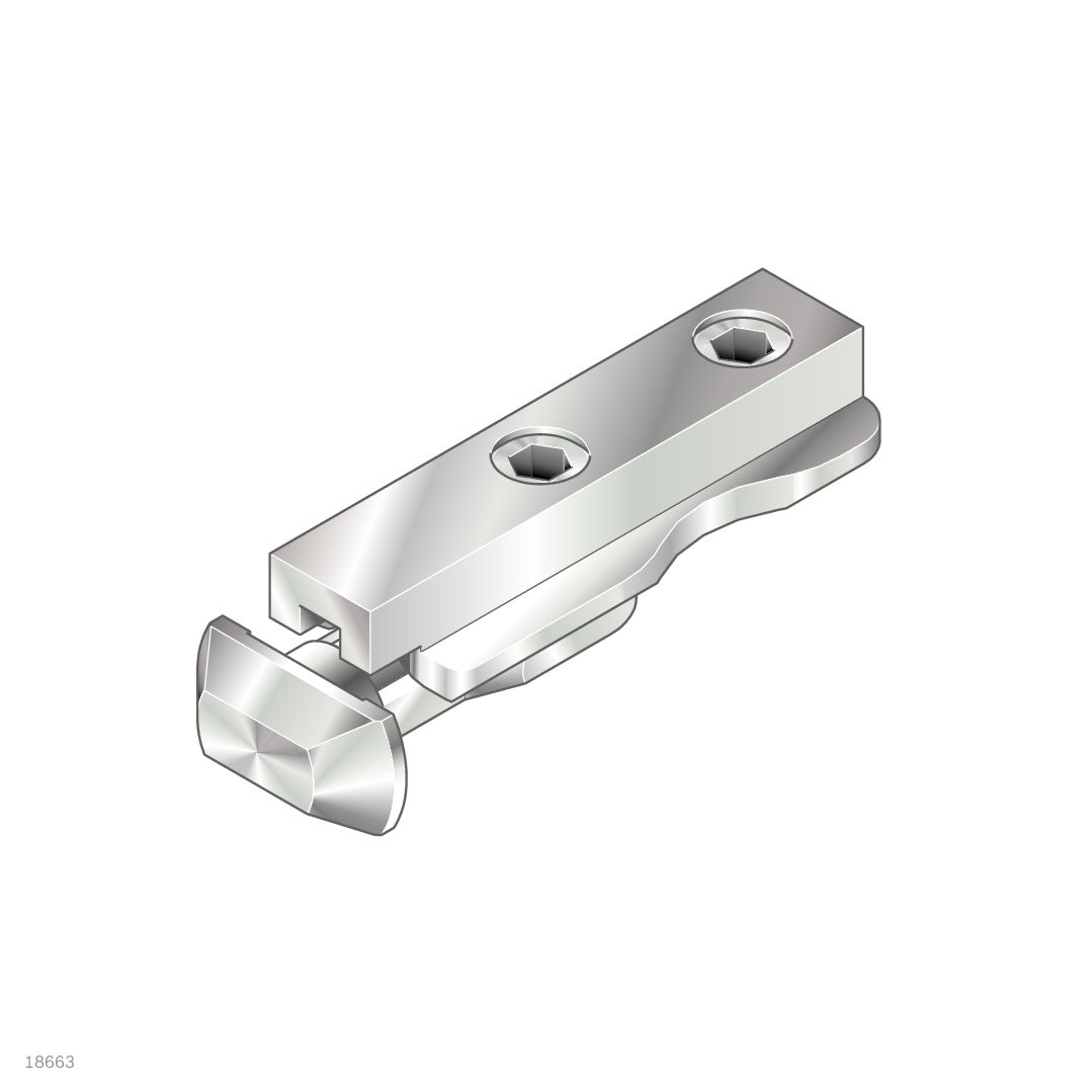 Bosch Rexroth Quick Connector, Connecting Component, Strut Profile 40 mm, 45 mm, 50 mm, 60 mm, Groove Size 10mm