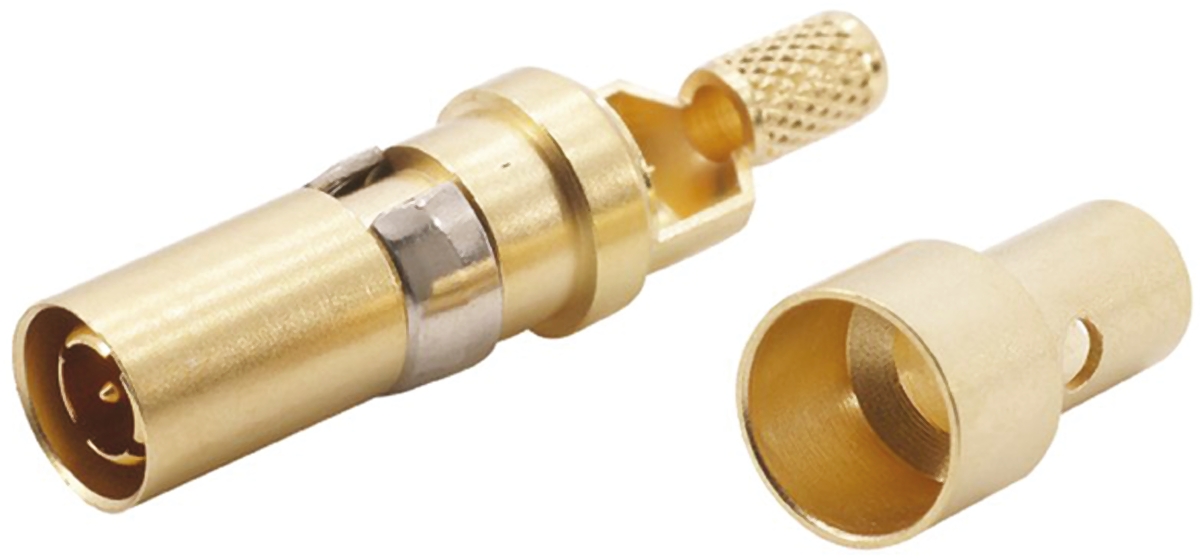 HARTING Han-Modular Male 1.5A Modular Coax M-Contact for use with 4 Contact Multi Module, Cable Group 2 Flexible Wires