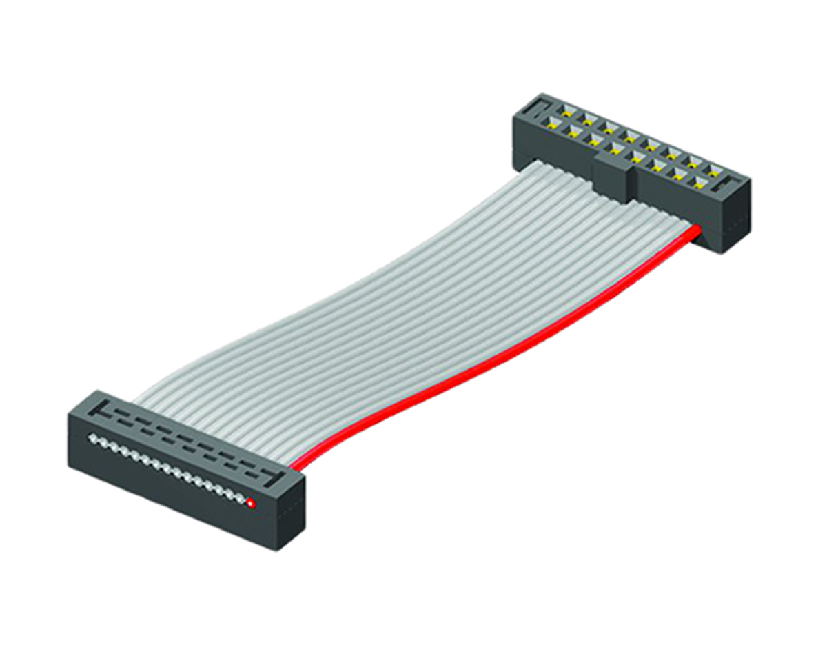 Samtec TCSD Series Flat IDC Socket Cable Assembly, 16-Way, 2mm Pitch, 50mm Length, Tiger Eye IDC to Tiger Eye IDC