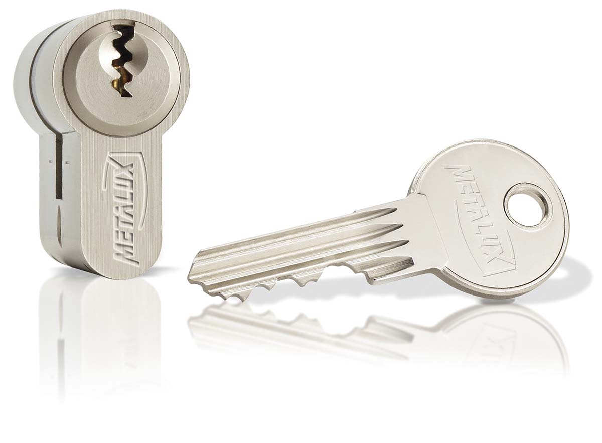 Dom Metalux Brass Euro Cylinder Lock, 30/60 mm (90mm)