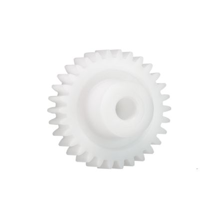 Igus Iguform S270 20 Teeth Spur Gear, 0.5 Module, 4mm Bore Diam, 10mm Pitch Diam, 7.9mm Hub Diam