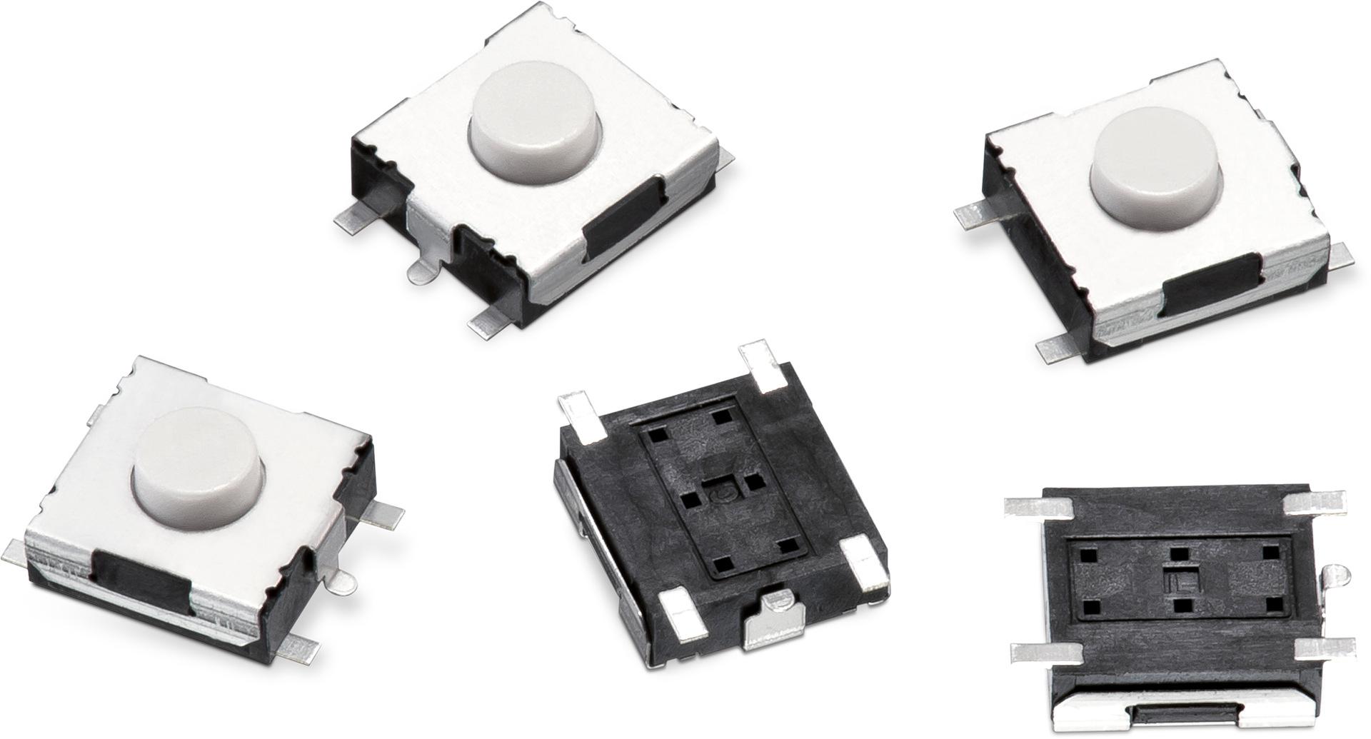 Wurth Elektronik White Round Tactile Switch, SPST 50 mA Panel Mount, PCB