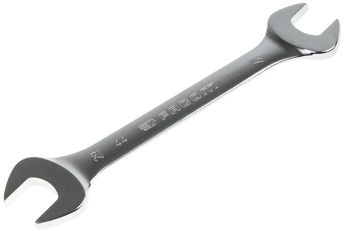 Facom 44 Series Double Ended Open Spanner, 27mm, Metric, Double Ended, 301 mm Overall