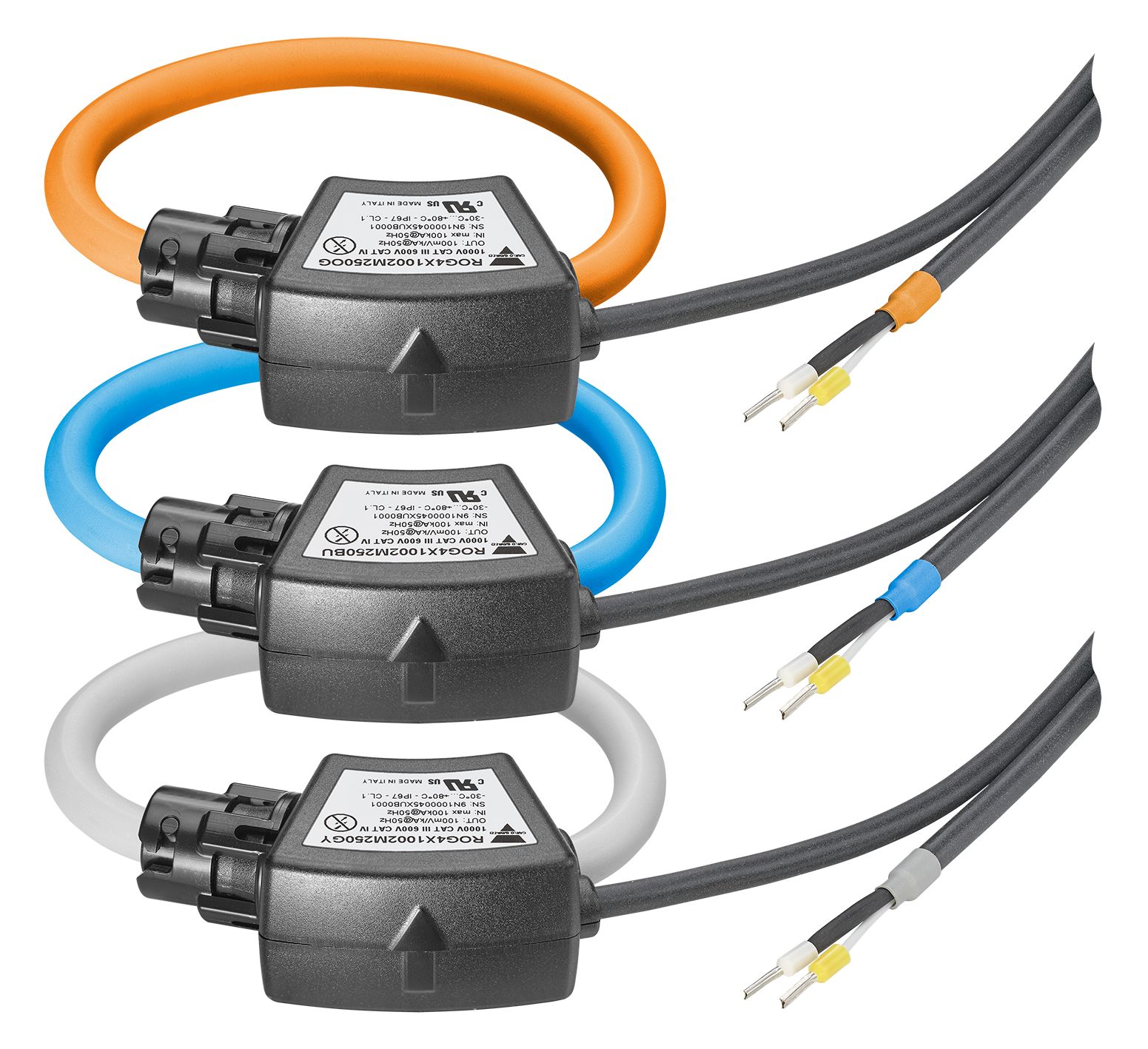 Carlo Gavazzi ROG4X Series Rogowski Coil Current Transformer, 4kA Input, 290mm Bore