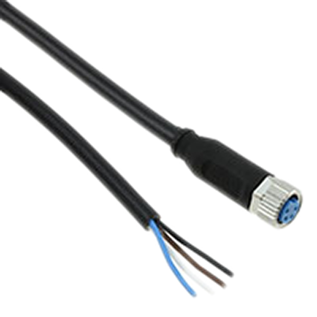 TE Connectivity Female 4 way M8 to Unterminated Free End Sensor Actuator Cable, 1.5 m