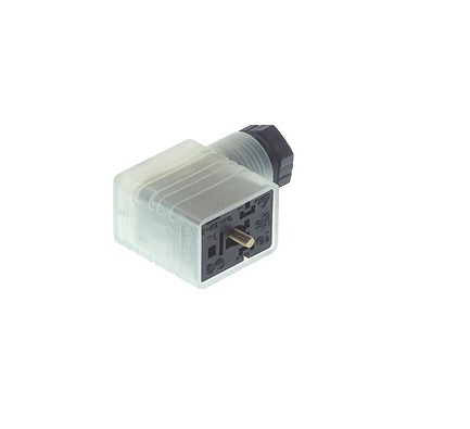 Hirschmann GMNL 2P+E DIN 43650 B, Female DIN 43650 Connector with Indicator Light, 250 V ac/dc Voltage