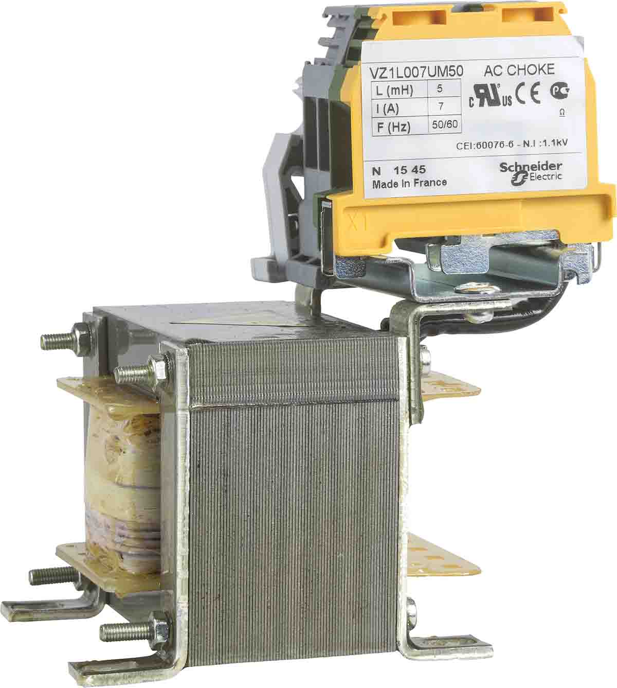 Schneider Electric 5 mH Power Line Choke, Max SRF:50 → 60Hz, 7A Idc, VZ1L