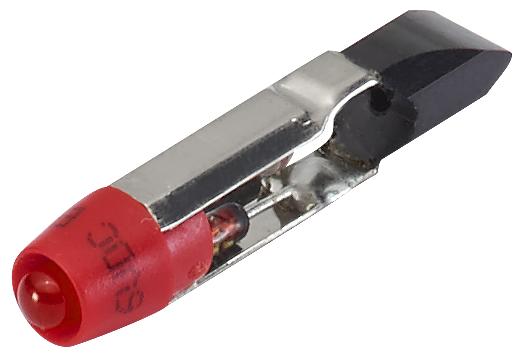 EAO Green LED Indicator Lamp, 12V ac, T5.5 Base, 6mm Diameter, 1050mcd