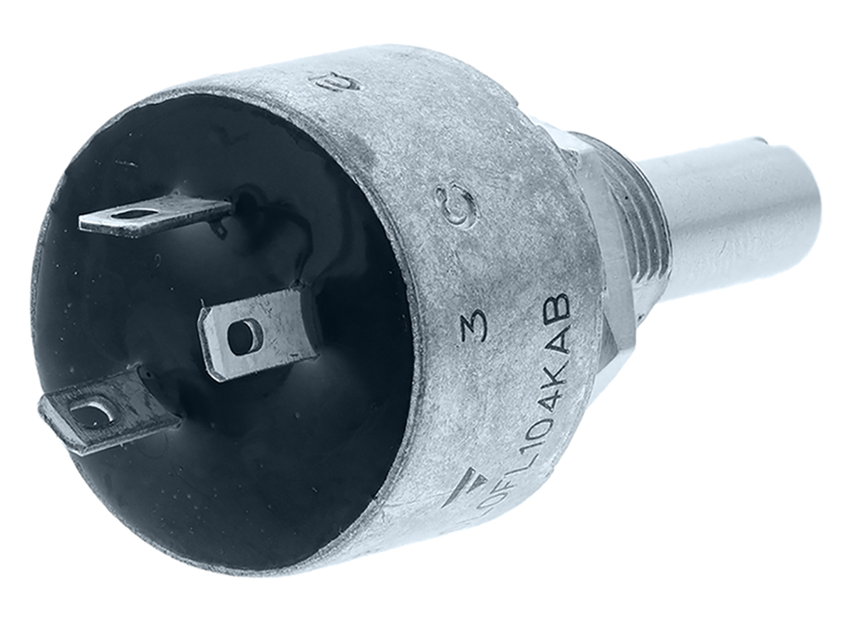 Vishay PE30 100kΩ Rotary Potentiometer 1-Gang Panel Mount, PE30L0FL104KAB