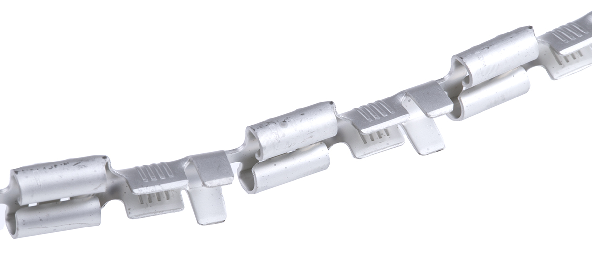 TE Connectivity FASTON .250 Uninsulated Female Spade Connector, Receptacle, 6.35 x 0.81mm Tab Size, 0.8mm² to 2mm²