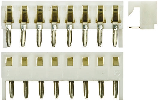 Molex KK 254 Series Right Angle Through Hole Mount PCB Socket, 8-Contact, 1-Row, 2.54mm Pitch, Solder Termination