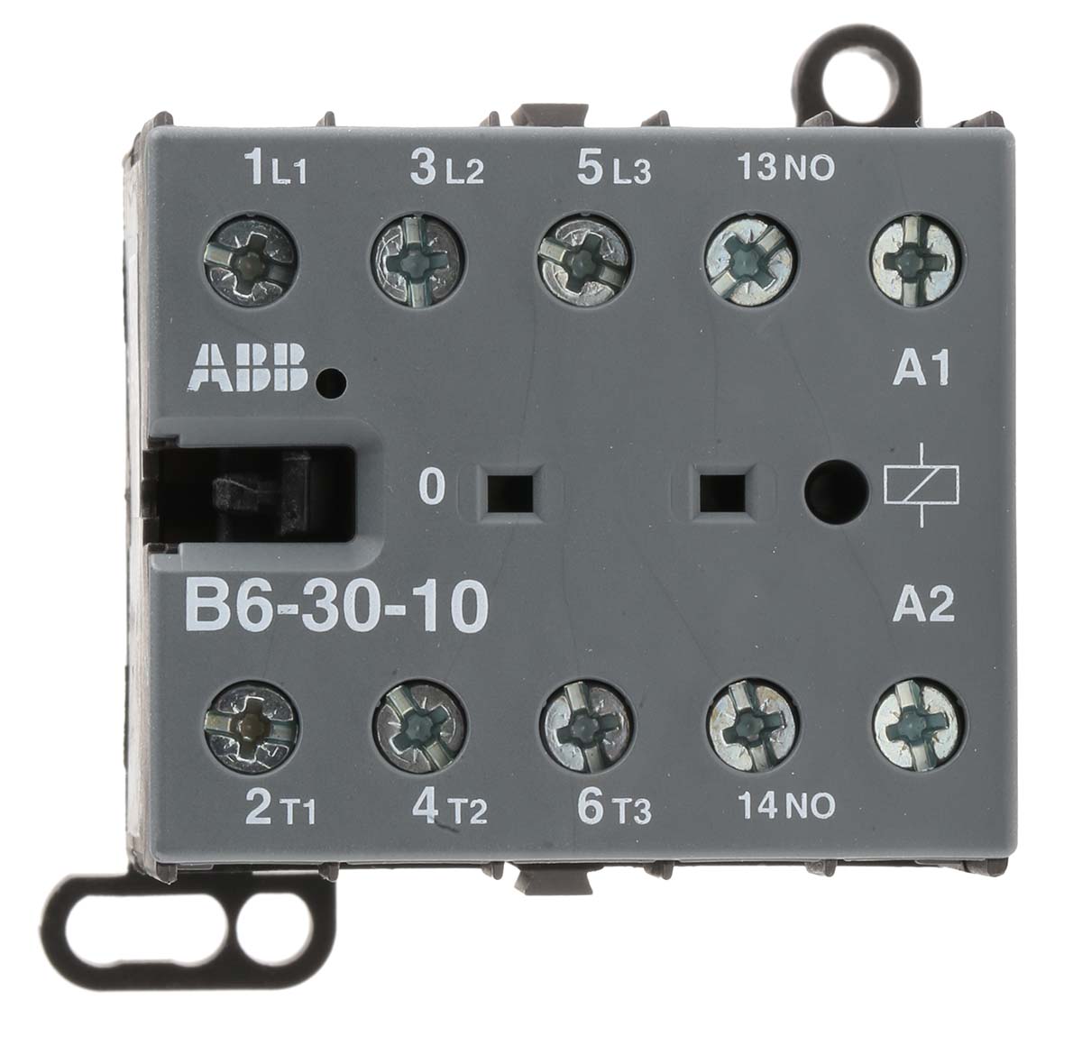 ABB B6-30-10-01 B Contactor, 24 V ac Coil, 3-Pole, 9 A, 4 kW, 3NO, 690 V ac