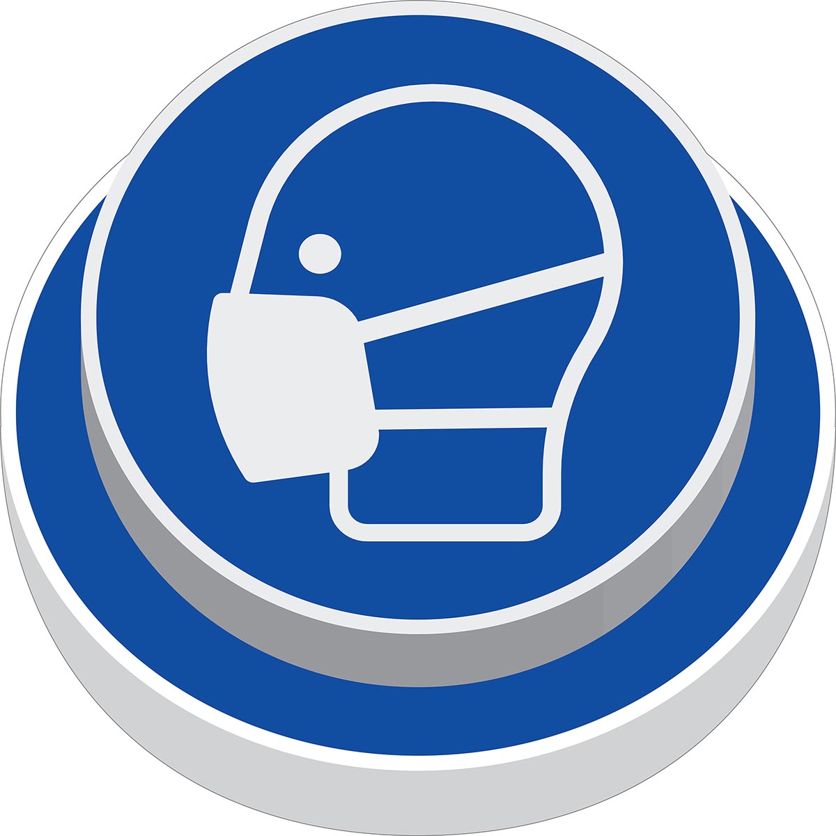 Brady Vinyl Social Distancing Mask Sign